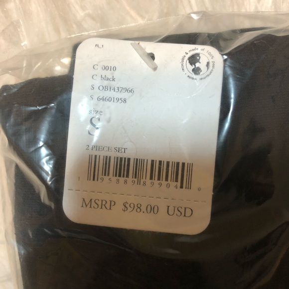 Free People 2 Piece Set, Sunny Set Athleisure Lounge Cropped Sweatshirt & Shorts - Picture 7 of 11